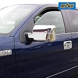 E-Autogrilles 65-0300 Triple Chrome Plated ABS Mirror Cover for 04-08 Ford F-150+06-08 Lincoln Mark LT