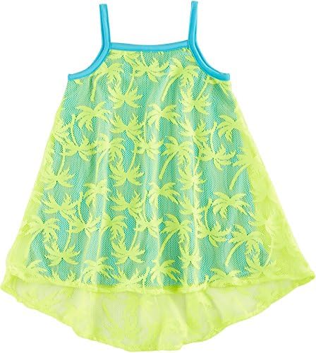 Penelope Mack Little Girls Neon Lime Palm Sundress 4-5 Lime