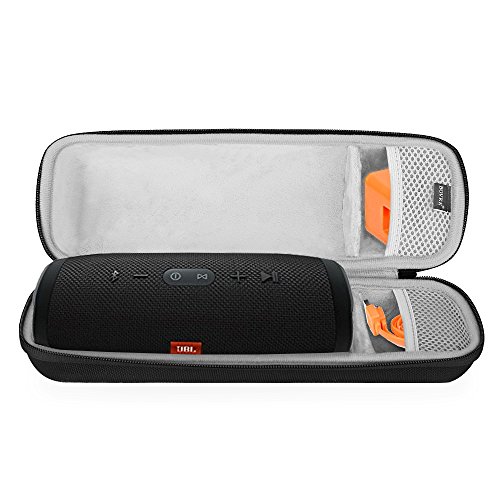 BOVKE for JBL Charge 3 Waterproof Portable Wireless Bluetooth Speaker Hard EVA Shockproof Carrying Case Storage Travel Case Bag Protective Pouch Box