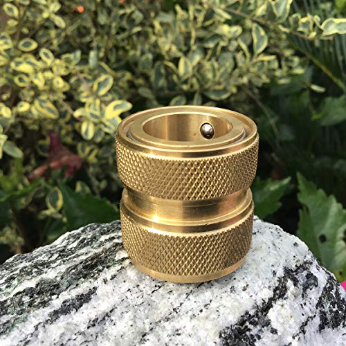 PLG Solid Brass Garden Hose Quick Connect Fittings 3/4-inch Hose Connector for Hose Nozzle,Sprinkler and Faucet