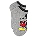 Mickey and Minnie Mouse 6 pack Socks (9-11 Womens (Shoe: 4-10), Mickey Black/White)