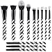 Makeup Brush Set, DUcare 12 Pieces Professional Eye Makeup Brushes For Powder and Liquid Makeup May Be Used With Dry or Wet Products