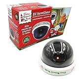 Elf Surveillance Dummy Cctv Camera Christmas Accessory With LED Light