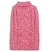 KYEESE Dog Sweaters Turtleneck Pink Dog Sweater Knitwear Pullover Warm Pet Sweater