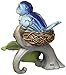 Jim Shore Heartwood Creek Mini Bluebird in Nest Stone Resin Figurine, 3”