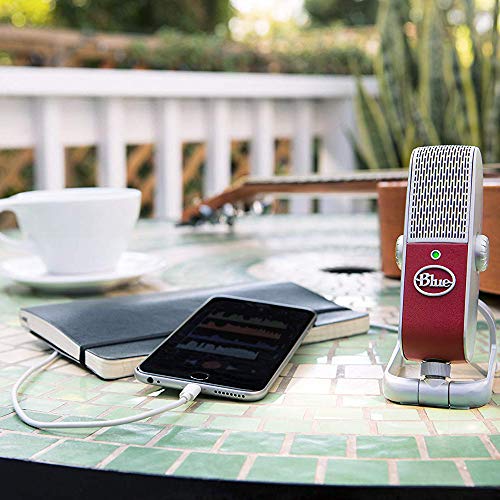 Blue Raspberry Premium Mobile USB Microphone for Laptop and Desktop Computer - A Vocal Studio in The Palm of Your Hand (Renewed)