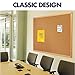 Quartet Cork Board, Bulletin Board, 3' x 2' Corkboard, Oak Finish Frame (303)