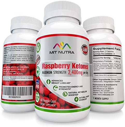 100% Pure Raspberry Ketones (Extra Strength, Pharma Grade) weight loss - 1350mg day, Best Appetite Suppressant Diet Pill, Premium Health Extract, Boost Energy &amp; Metabolism MIT Nutritions
