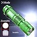 Enjoydeal Portable CREE Q5 LED 1200 Lumen Zoomable Flashlight Torch Green 3 Modes