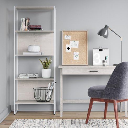 paulo basic desk white wash