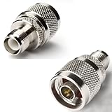 2PCS RF coaxial adapter RP-TNC female to N male