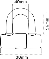 Oxford HD Max Yellow High Security Motorcycle Disc Lock LK311 view 6