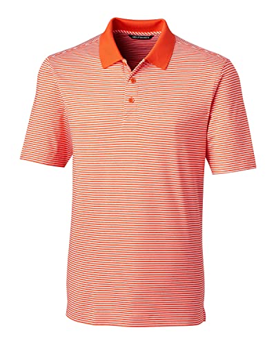 Cutter & Buck Men's Moisture Wicking UPF 50 Drytec Forge Tonal Stripe Polo Shir…