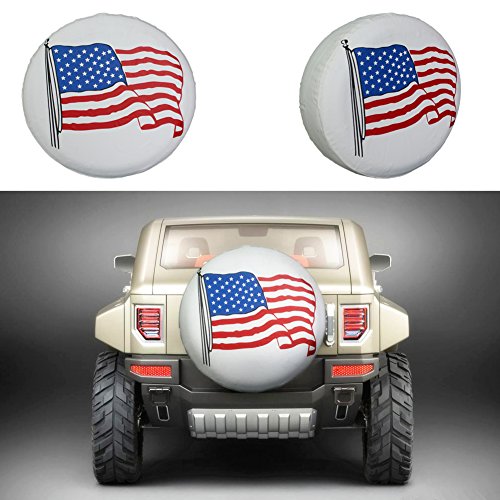 Altopcar Overdrive Universal Fit For Jeep RV 14 SUV 24-26 Dia Trailer Truck Spare Tire Cover Black Soft PVC