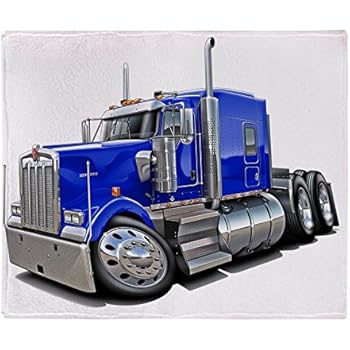 Amazon.com: Regal Comfort Unstoppable Semi Truck Plush Throw Blanket