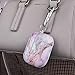 CAGOS Compatible with Airpods Pro Cases, Cute Marble Protective Hard Case Cover Shockproof for Women Girls Men with Keychain for Apple Airpods 3 Charging Case (Light Purple)