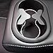 CupHolderHero for Dodge Challenger Accessories 2015-2021 Premium Custom Interior Non-Slip Anti Dust Cup Holder Inserts, Center Console Liner Mats, Door Pocket Liners 11-pc Set (White Trim)