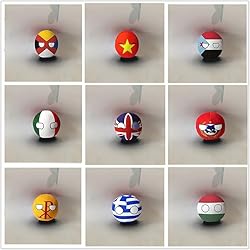 QXXKJDF 7.9-inch 3.9-inch Country Ball Plush