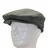 Ultrafino Classic ENGLISH DRIVER Herringbone Wool Ivy Cap Hat Scaly ALL SIZES