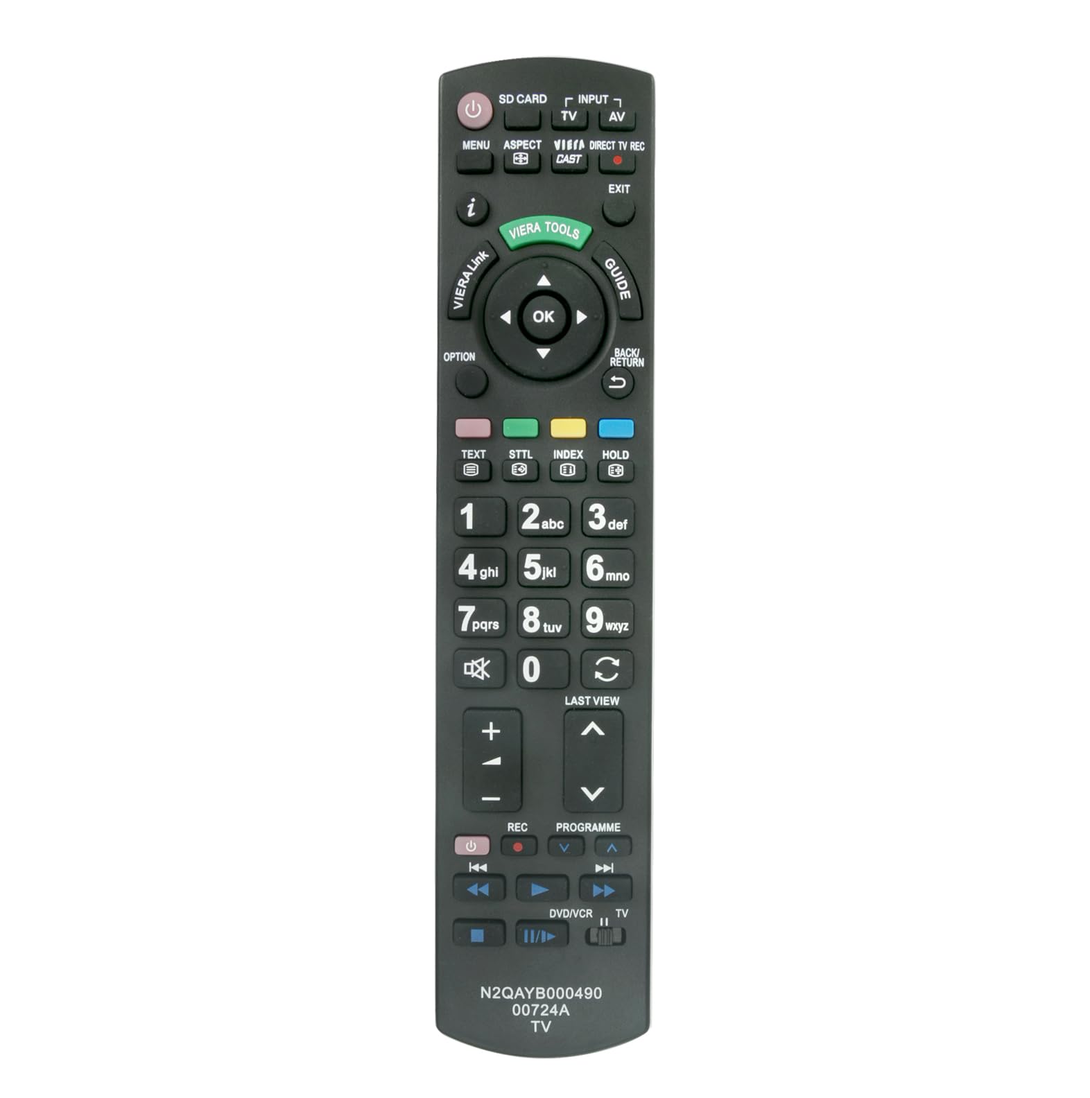 AULCMEET N2QAYB000490 N2QAYB00724A Replacement Remote Control Compatible with Panasonic 4K OLED Smart TV TX-P42X25E TX-L32X20B TX-L37E3E TX-P50S21BA P50G30 TX-PF50G30 TX-L32T5E TX-P42G30