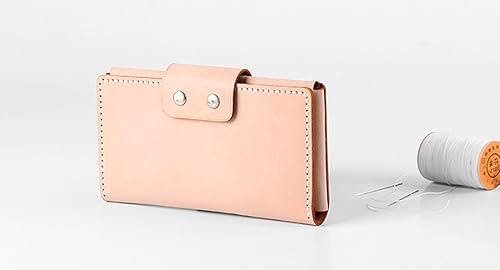 Amazon Botive 牛革 本革 高級 シンプル 手作り 財布 ファスナー コインケース ブランド 長財布 小銭入れ レザー ウォレット ハンドメイド メンズ レディース ピンク 小銭入れ