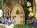 Country Cottage Fairy Door. 3D (Three-Dimensional) Self-Assembly Wooden Fairy Door Craft Kit. Comes with Fairy Window and Door Handle!