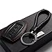 Vitodeco Leather Smart Key Fob Case Cover Protector - Compatible with Nissan | Compatible with Infiniti - (2007 - 2022 Models) - 4 Buttons, Black