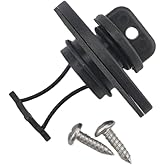 Boat Drain Plug Kit (with Gasket and Screws) for Canoe, Kayak, Boat -﻿Fits 1" Hole Diameter