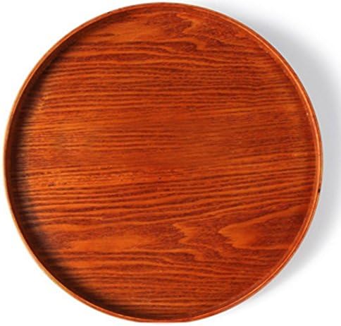 Bamboo Genius 12-Inch Round Food / Kitchen / Serving Tray - Good for fruit, tea, tapas