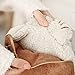 Winter Hand Warmer Rechargeable Safe Hot Water Bag, Cute Bowknot Cat Portable Electric Heat Warming Bag Pain Relief Hot Water Bottle+Cartoon Soft Detachable Velvet Cover(No Water Injection)