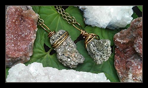 Pyrite necklace, raw pyrite necklace, fools gold necklace, rough pyrite necklace , pyrite jewelry