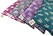 Scented Eye Pillows – Pack of (4) – Soft Cotton 4 x 8.5 – Organic Lavender Flax Seed – hand block print India – pink purple gray teal green elephantthumb 1