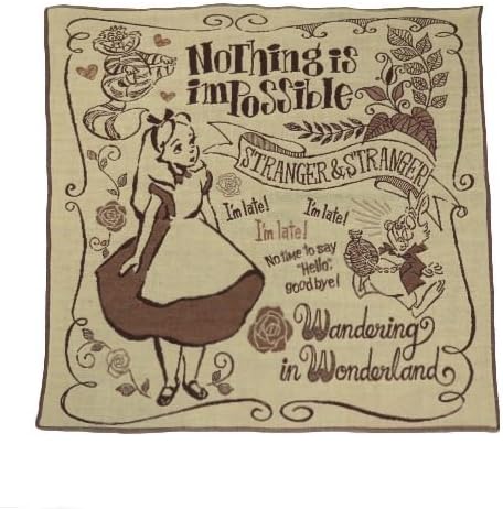 Amazon Co Jp 丸眞 ガーゼ ハンカチ ディズニー ふしぎの国のアリス アリス 約40 40cm ワンダーリング 日本製 今治 ホーム キッチン