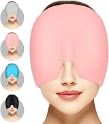 ACWOO Migraine Relief Cap Reusable Cold Heat Therapy Pink