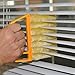 Aremazing Washable Venetian Blind Slat Dust Cleaner Air Conditioner Duster Clean Brush (Orange + Beige)