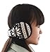 Mraw Snowflake Pattern Foldable/Adjustable Wrap around Earmuffs (Black)