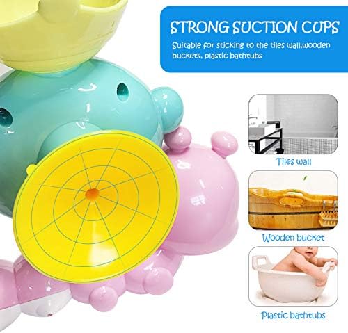Kimiangel Baby Bath Toys Toddler Bathtub Wall Toy Waterfall Birthday Gift Ideas Color Box For 2 3 4 Year Old Kids Boys Girls Baby Toddler Toys Kolenik Bath Toys