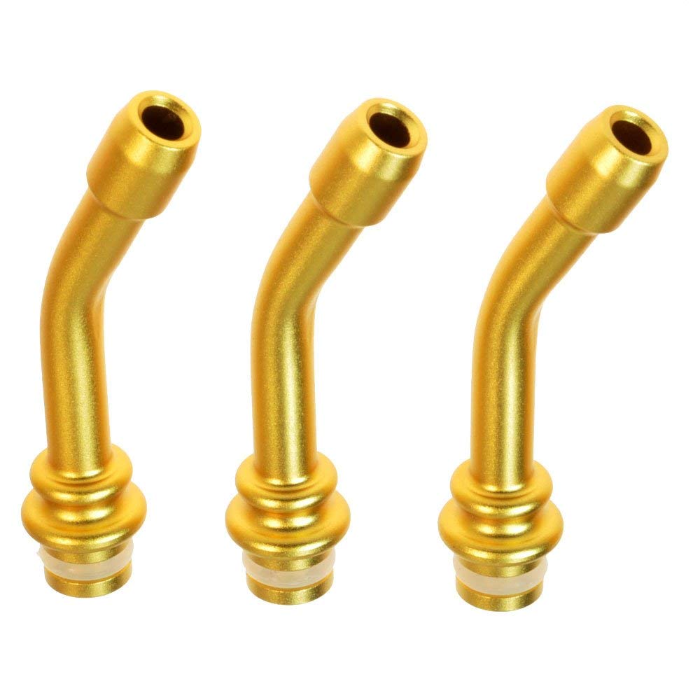 Armerah Pipe Stem Jr 510 Drip Tip eCig Mouthpiece Long/Narrow Aluminium/Solid 3 Pack Gold