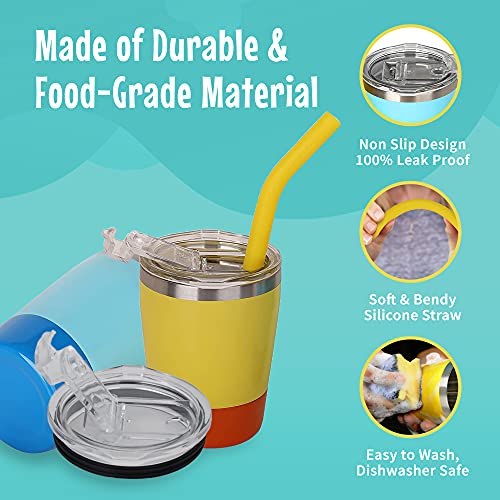 Sippy Cups for Toddlers, Double Wall Insulated Stainless Steel Tumbler