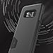 Galaxy S8 Case, Molan Cano [Crazy Bumper] Dual Layer PU Case Wallet Cover with 1 Card Slot for Samsung Galaxy S8 - Metallic Black