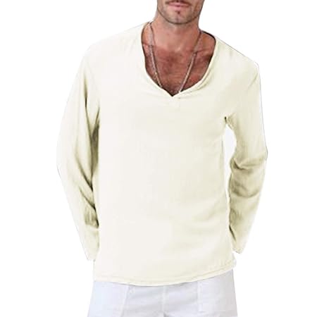 maglie di cotone maniche lunghe uomo