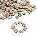 500 Pcs Rustic Wooden Love Heart Wedding Table Scatter Decoration Cute Wood Hearts for Crafts Bulk DIY