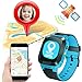 Smart Watch for Kids, Kids Phone Watch with Camera, Qilampe GPS Tracker Game Watch Support Calls Touchscreen Anti-lost SOS Bracelet Children Holiday Birthday Gifts(SIM Card Not Included)
