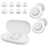 Ear Plugs for Sleeping Noise Cancelling,Ultra-Comfy Noise Reduction for Side Sleepers,56dB Reusable Silicone Earplugs for Snoring Blocking,Hearing Protection for Concerts,Shooting &amp; Travel(White)