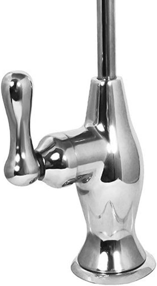Puroflo Kitchen/Bar Sink Drinking Water Faucet, Chrome Finish, Lead-Free, Non-Air Gap, NSF Certified, With Faucet Connection 1/4'' Push-In Fitting, FLR-575CP, 1 Pack - - 