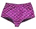 ovimo Women's High Waisted Mermaid Shorts Fish Scale Booty Bottoms,One size-Rose red,Rose Red
