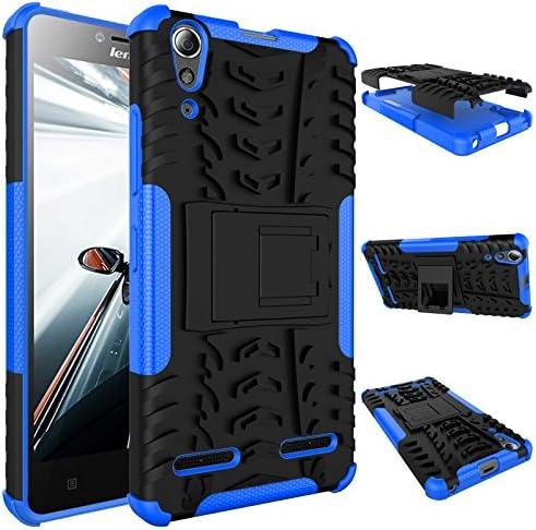 Lenovo A6000 Plus Protective Case Cover with Kickstand, Dual Layer Hybrid Hard and Soft Slim Cases for Lenovo A6000 Plus (5.0 inch)