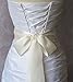 Laribbons 2 inch Wide Double Face Satin Ribbon - 25 Yard (810-Ivory)