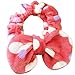Hairizone 2 Pack Makeup Headbands for Washing Face Shower Spa, Soft and Cute Big Bow Hair Bands for Women and Girls (Pink Polka Dot/Red Heart Dot)
