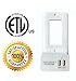Dual USB Charger, Snap On Decor Wall Plate with 2 USB Smart Charger Ports As Easy to Install as a Wall Plate (1 Pack)